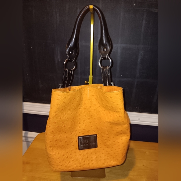 Puntotres Handbags - Puntotres Spain Vintage Ostrich Leather Bag
